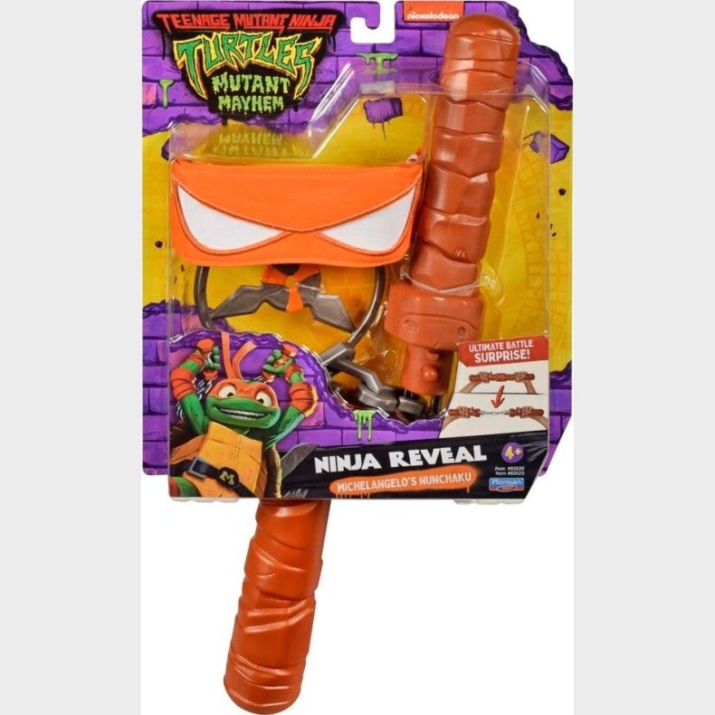 Ninja Turtles - Kostume Tilbeh�r - Ninja Reveal - Michelangelos Nunchaku