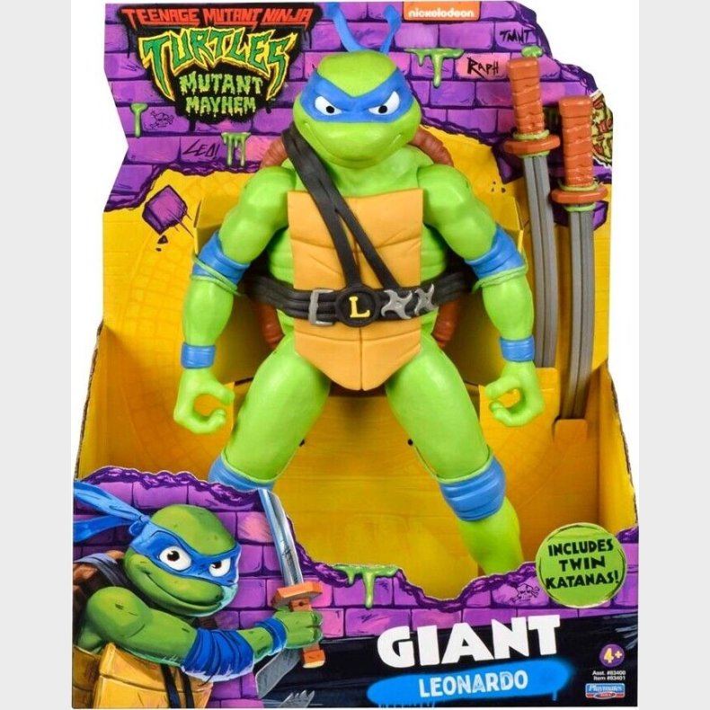 Ninja Turtles Figur - Giant Leonardo - Mutant Mayhem - 30 Cm