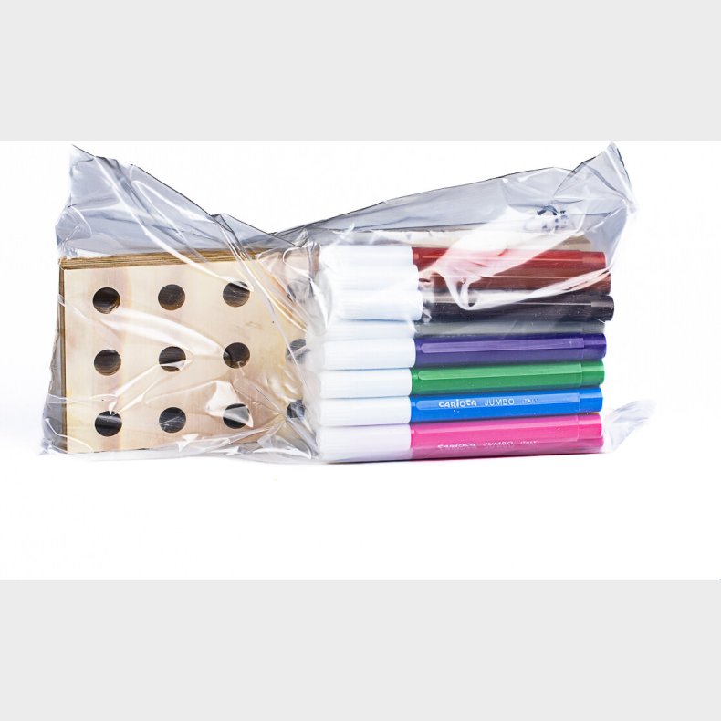 Carioca - Maxi Tusser S�t Med Tr�klods - 24 Farver