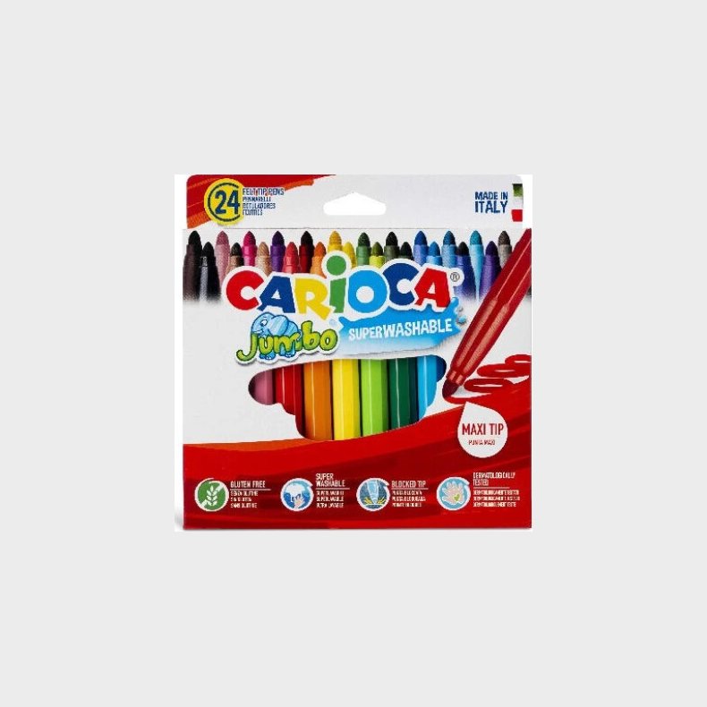 Carioca - Jumbo Tusser - S�t Med 24 Farver