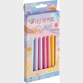 Pastel Tusser - 8 Farver