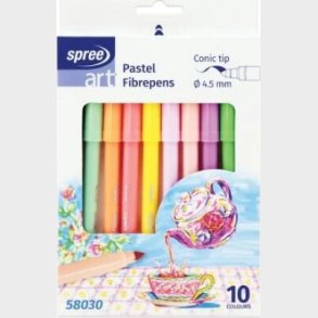 Tusser - Pastel Farver - 4,5 Mm - 10 Stk. - Spree