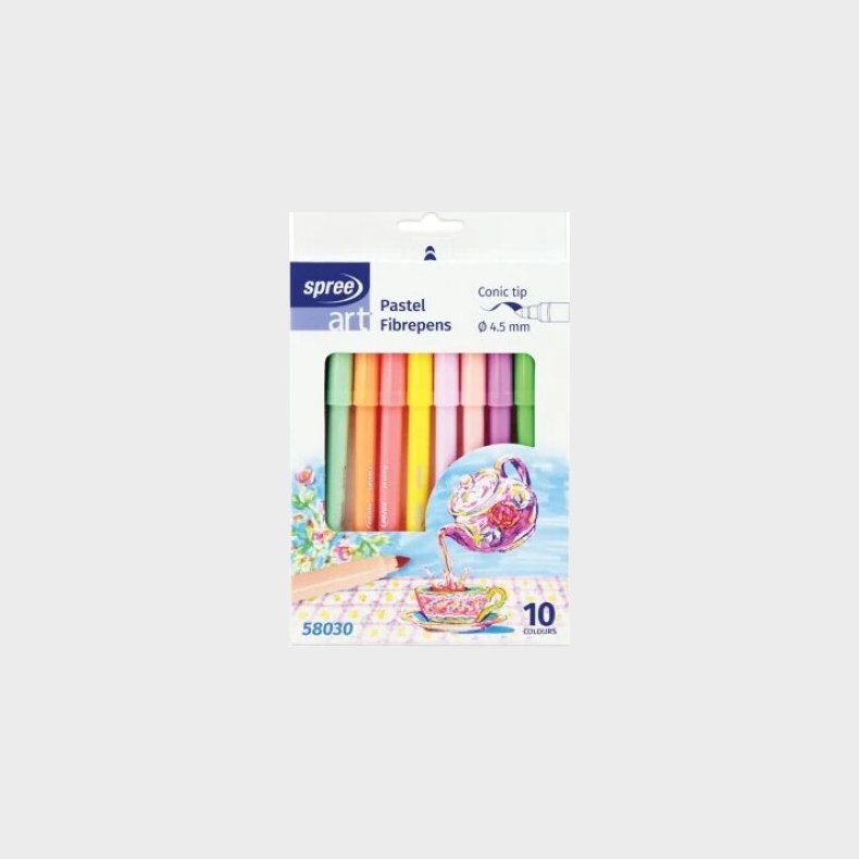 Tusser - Pastel Farver - 4,5 Mm - 10 Stk. - Spree