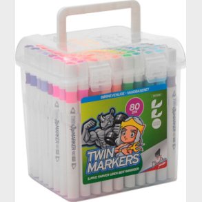 Twin Markers 80 Stk I Boks