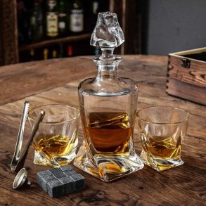 Whisky Karaffel St Med 2 Glas - Mikamax