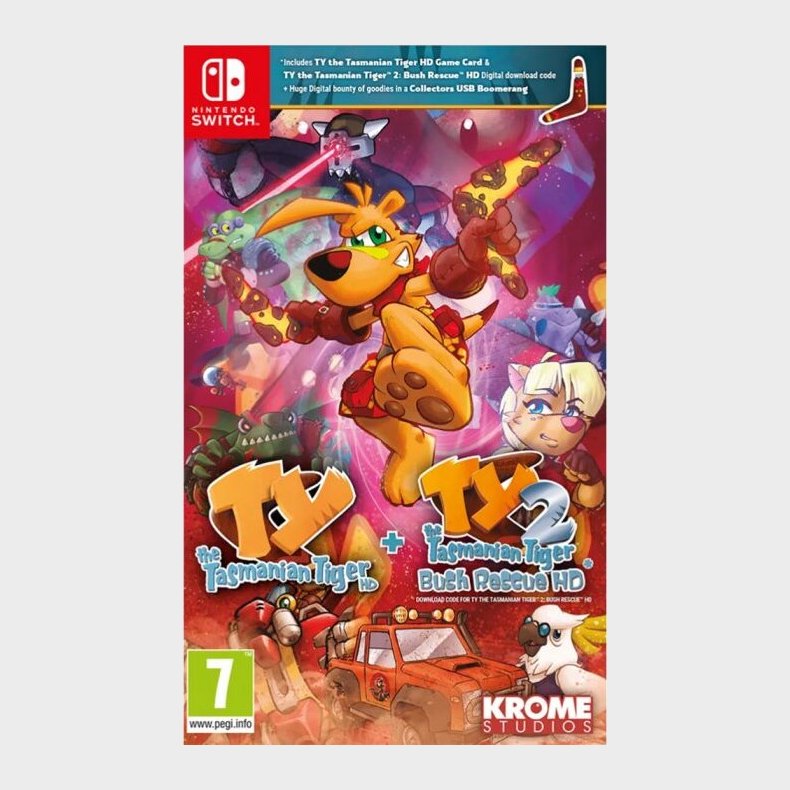 Ty The Tasmania Tiger Hd + Ty The Tasmania Tiger Hd 2: Bush Rescue Hd Bundle - Nintendo Switch