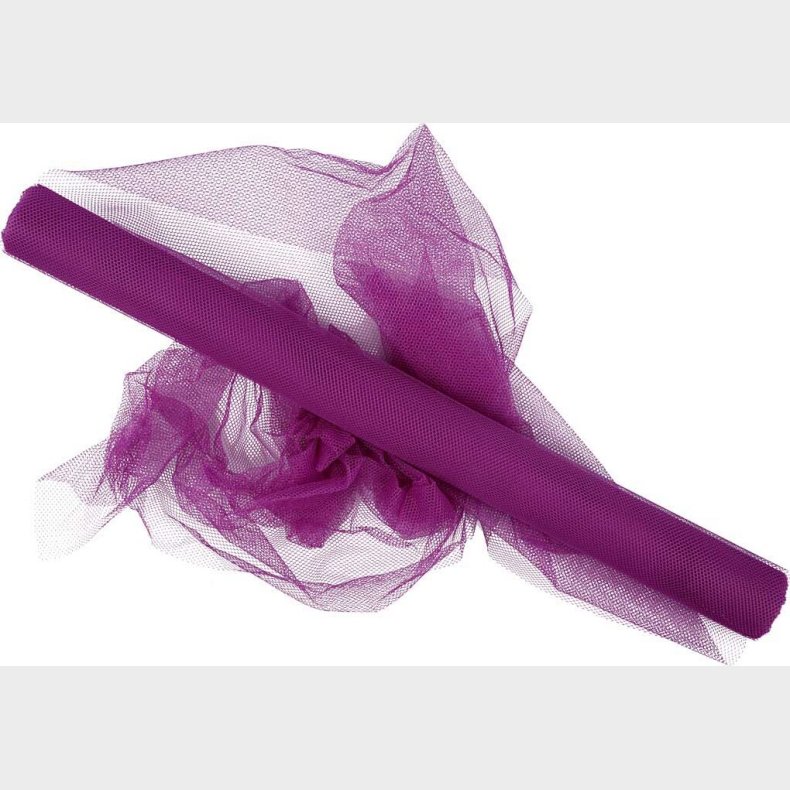 Tyl P� Rulle - B 50 Cm - Lilla - 5 M