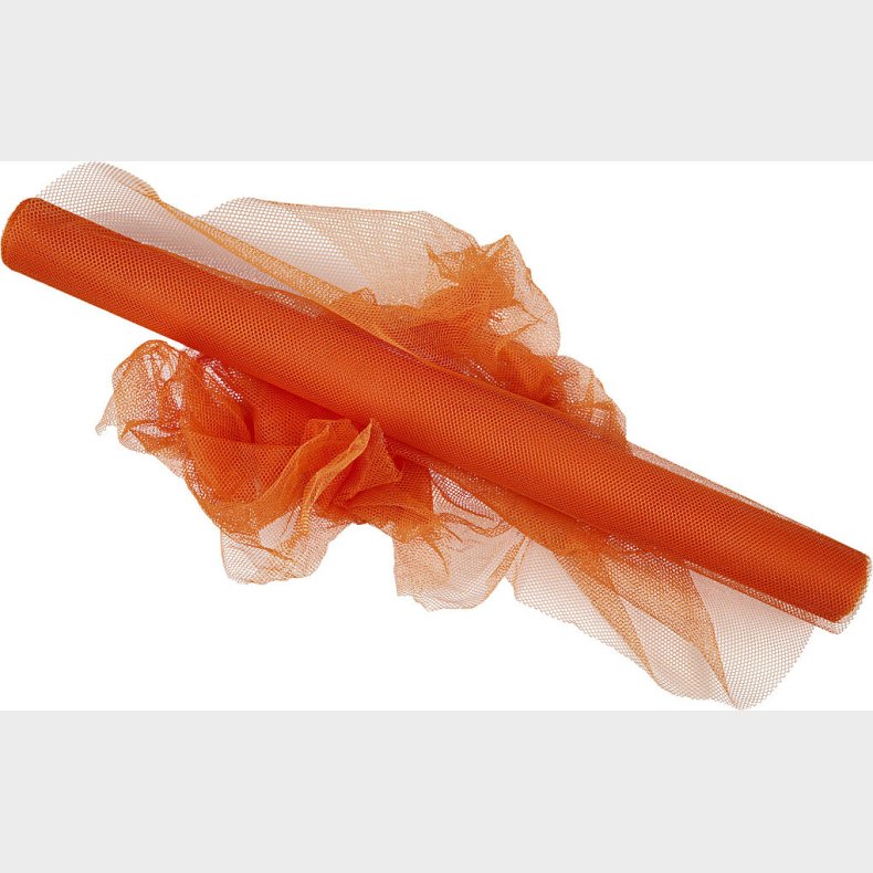 Tyl P� Rulle - B 50 Cm - Orange - 5 M