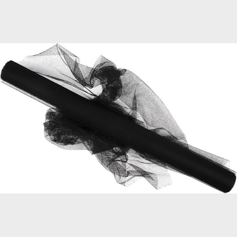 Tyl P� Rulle - B 50 Cm - Sort - 5 M