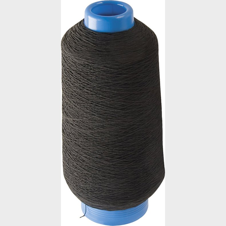 Elastiktrd - Tynd Rund - Sort - 1500 M