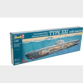 Revell - German Subamrine Type Xxi Ub�d Bygges�t - 1:144 - 05078