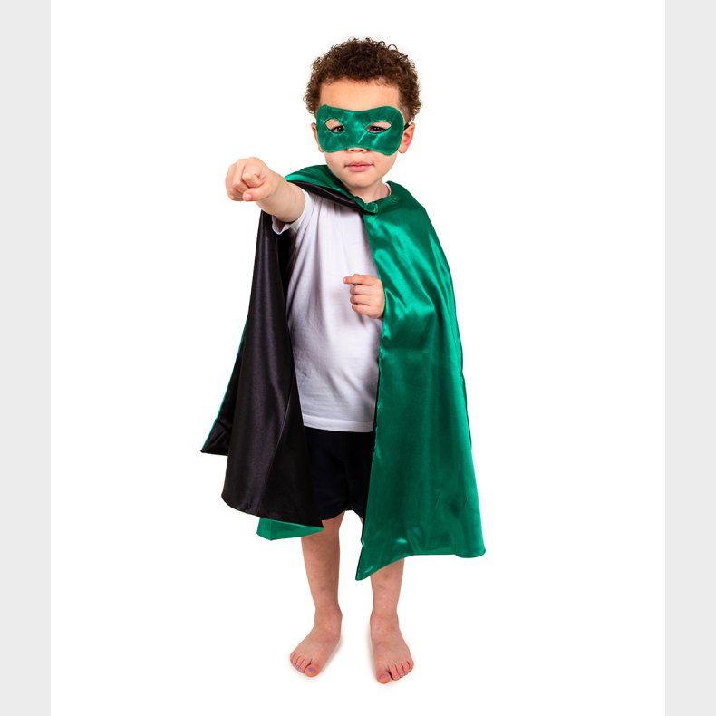 Pretend to Bee | Vendbar kappe - Grn/sort superhelt, str. 3-7 r