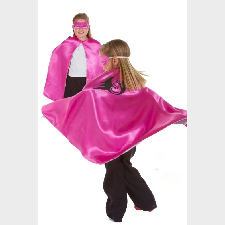 Pretend to Bee | Vendbar kappe - Pink/slv superhelt, str. 3-7 r