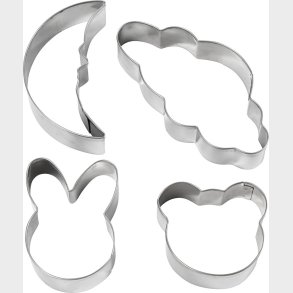 Udstiksforme - Sky, Hare, Bj�rn Og M�ne - H 10 Cm