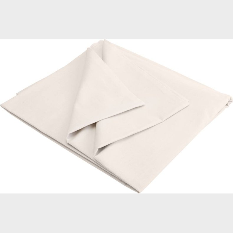 Udvasket Bomuldsl�rred - B 150 Cm - Natur - 5 M
