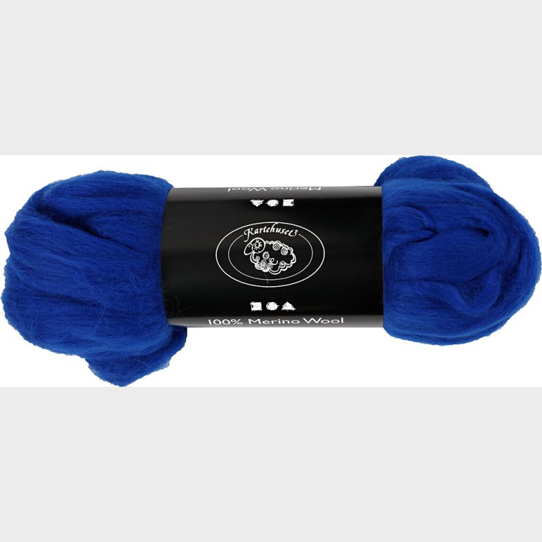 Merino Uld Garn - Tykkelse 21 My - Kongebl - 100 G