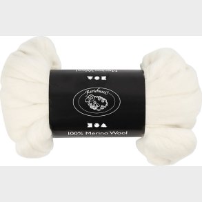 Merino Uld Garn - Tykkelse 21 My - Rhvid - 100 G