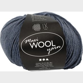 Uldgarn - Maxi Wool - L 125 M - Bl� - 100 G