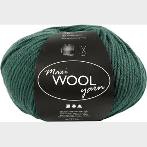 Uldgarn - Maxi Wool - L 125 M - Gr�n - 100 G