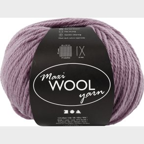 Uldgarn - Maxi Wool - L 125 M - Lavendel - 100 G