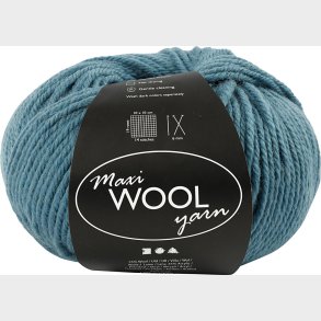 Uldgarn - Maxi Wool - L 125 M - Petrol - 100 G