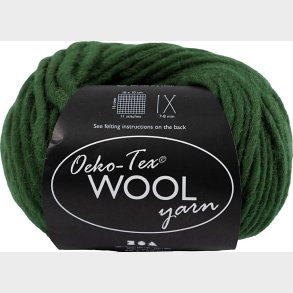 Uldgarn - Oeko Tex - L 50 M - Grn - 50 G
