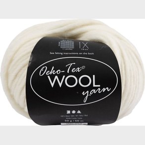 Uldgarn - L 50 M - Off White - 50 G