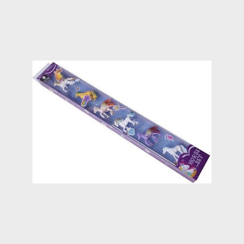 Enhjrning Figurer - St Med 6 Stk - Store
