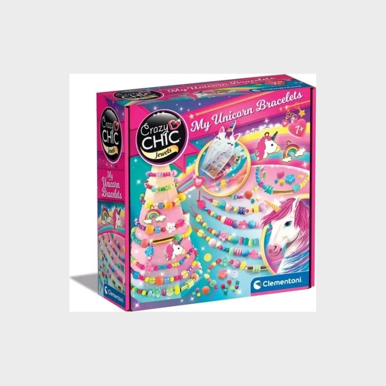 Clementoni - Crazy Chic - Jewels - My Unicorn Bracelets - Diy Armbnd