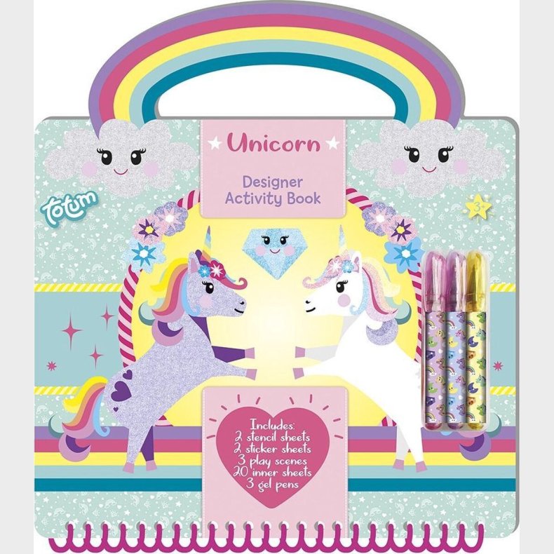 Unicorn Designer Aktivitets Bog - Bog