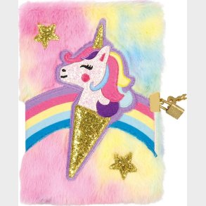 Dagbog Med Ls - Enhjrning - Plys