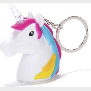 Kikkerland - Enhj�rning N�glering Med Led Lys