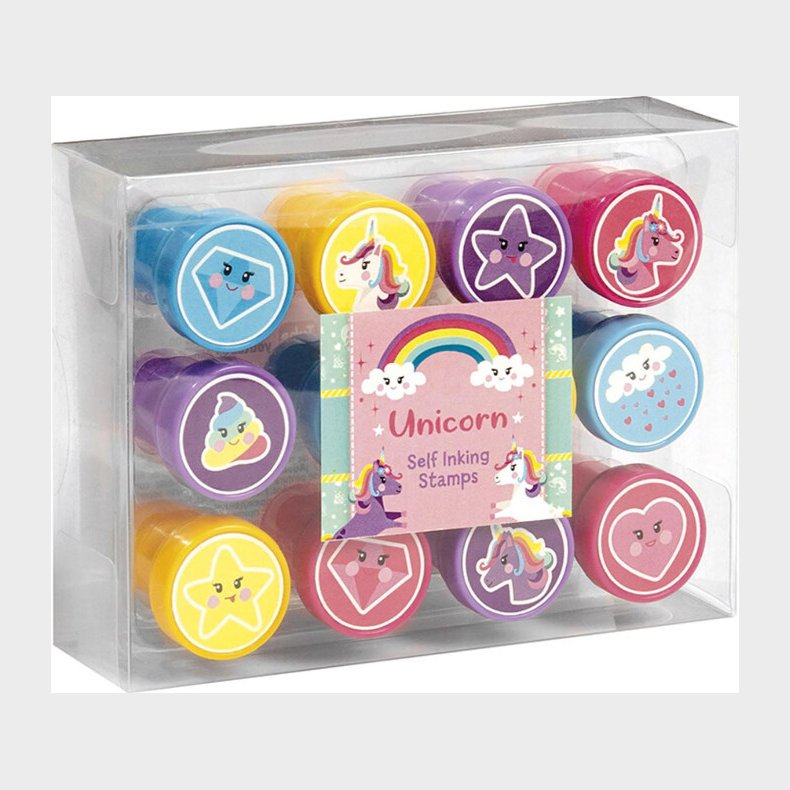 Enhjrning Stempelst Til Brn - 12 Stempler