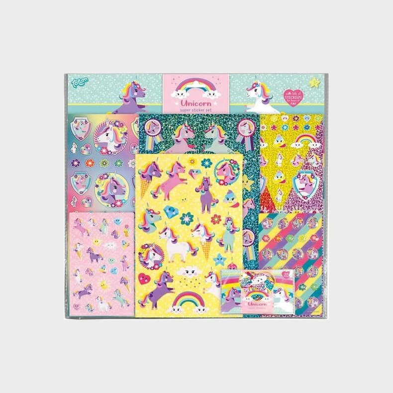 Enhjrning Klistermrkest - St Med 300 Klistermrker