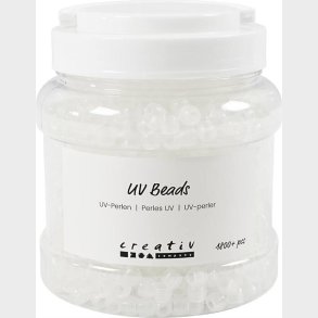 Uv-perler  - L 6 Mm -  8 Mm - Hulstr. 4 Mm - Assorterede Farver - 700ml - 320 G