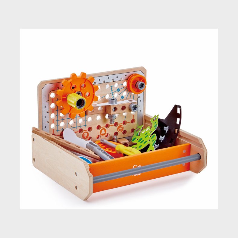 Hape | Junior Opfinder - Vrktjskasse m. eksperimenter