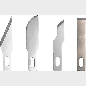 Vallejo - 5 Assorterede Knivblade Til No. 1 Kniv - T06010