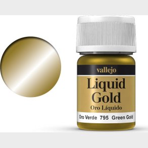 Vallejo - Liquid Gold Metallic - Green Gold 35 Ml