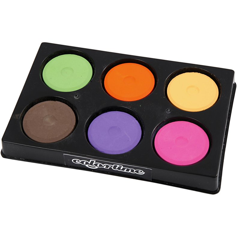 Creativ Company | Vandfarver 4,4 cm - Kulrt, 6 stk