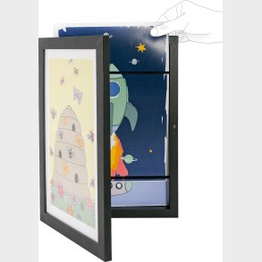 Vanilla Copenhagen - Billedramme Til Tegninger - Sort - 25,3 X 34 X 4 Cm