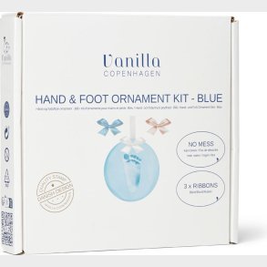 Vanilla Copenhagen - H�nd Og Fodaftryk Ler Oph�ng - Bl� - �11 Cm