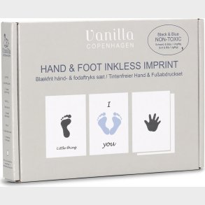 Vanilla Copenhagen - H�nd Og Fodaftryk Stempels�t - Bl�/sort - One Size