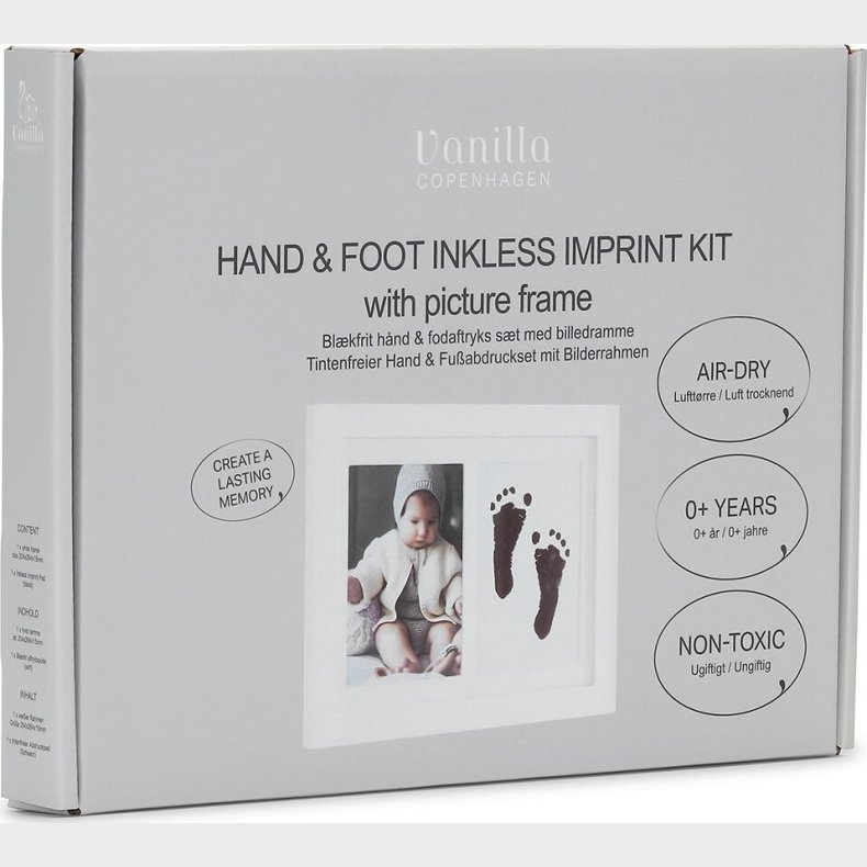 Vanilla Copenhagen - H�nd Og Fodaftryks�t - Black - 20,4 X 26,4 X 1,5 Cm