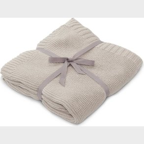 Vanilla Copenhagen - Strikket Babytppe - Oyster Grey - 70 X 100 Cm