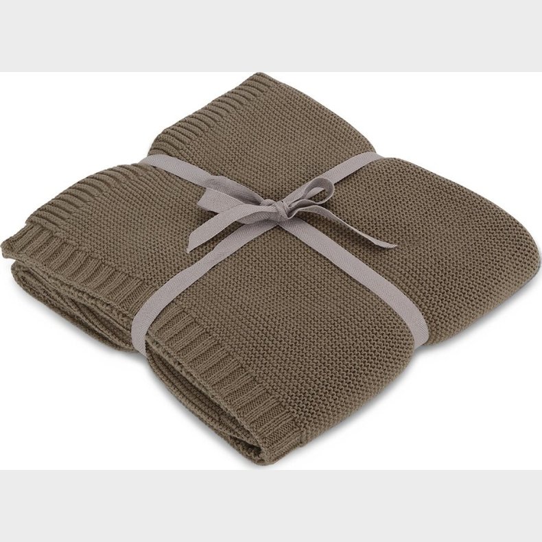 Vanilla Copenhagen - Strikket Babytppe - Wood - 70 X 100 Cm