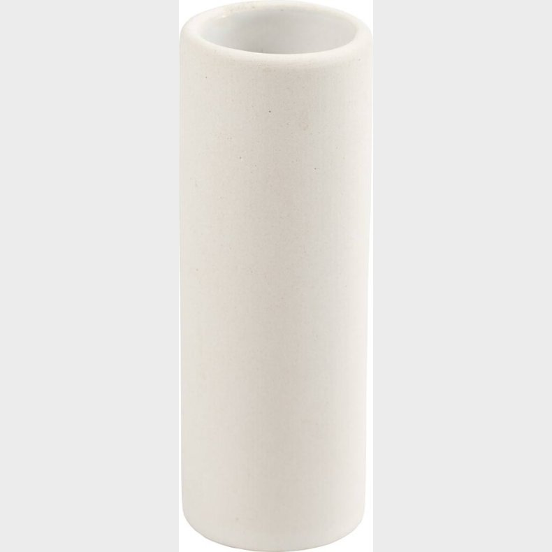 Vase - H 11 Cm - � 4 Cm - Hvid - 6 Stk.
