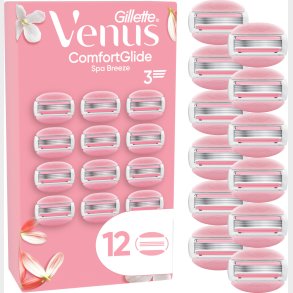 Venus - Gillette Venus Comfortglide Spa Breeze Barberblade - Pink/white - 12 Stk
