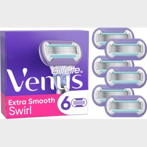 Venus - Gillette Venus Extra Smooth Swirl Barberblade - Purple/white - 6 Stk