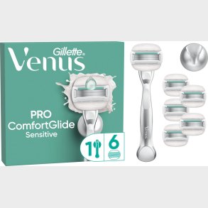 Venus - Gillette Venus Pro Comfortglide Sensitive Skraber - Green/white
