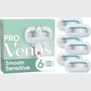 Venus - Gillette Venus Pro Smooth Sensitive Barberblade - Green/white - 6 Stk